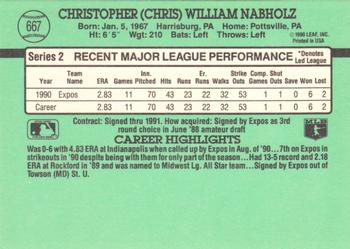 Chris Nabholz  baseball card collectible - Main Image 2