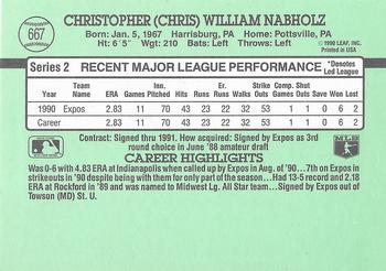 Chris Nabholz  baseball card collectible - Main Image 2
