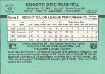 Ken Hill  baseball card collectible - Main Image 2