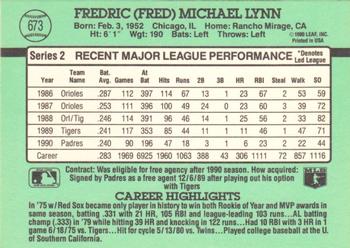 Fred Lynn  baseball card collectible - Main Image 2