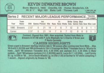 Kevin Brown  baseball card collectible - Main Image 2