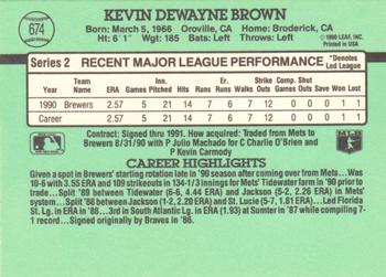 Kevin Brown  baseball card collectible - Main Image 2