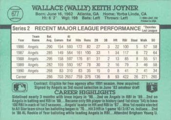 Wally Joyner  baseball card collectible - Main Image 2