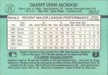 Danny Jackson  baseball card collectible - Main Image 2