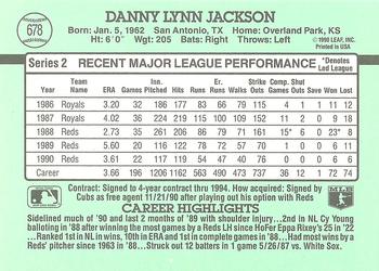 Danny Jackson  baseball card collectible - Main Image 2