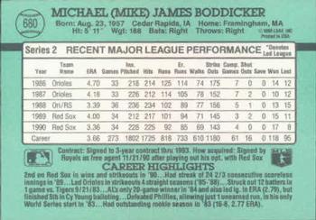 Mike Boddicker  baseball card collectible - Main Image 2