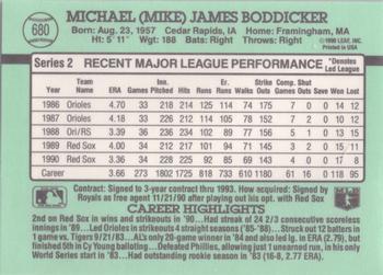 Mike Boddicker  baseball card collectible - Main Image 2