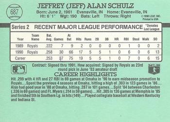 Jeff Schulz  baseball card collectible - Main Image 2