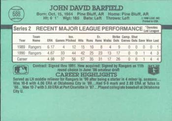 John Barfield  baseball card collectible - Main Image 2