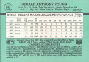 Gerald Young  baseball card collectible - Main Image 2