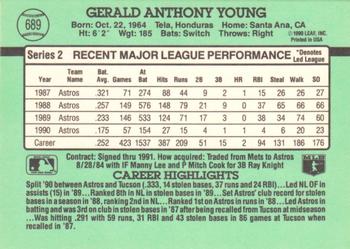 Gerald Young  baseball card collectible - Main Image 2