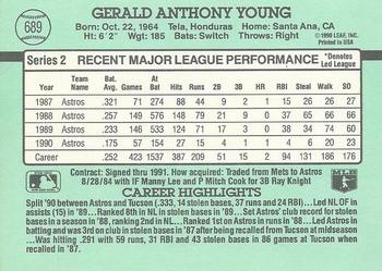 Gerald Young  baseball card collectible - Main Image 2