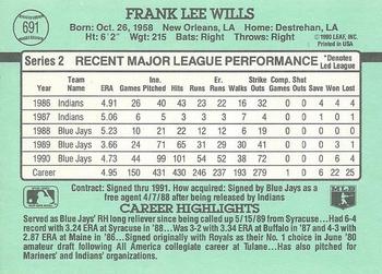 Frank Wills  baseball card collectible - Main Image 2