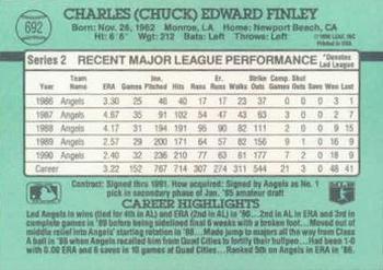 Chuck Finley  baseball card collectible - Main Image 2