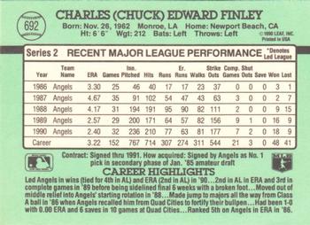 Chuck Finley  baseball card collectible - Main Image 2