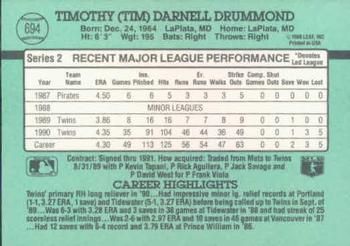 Tim Drummond  baseball card collectible - Main Image 2