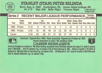 Stan Belinda  baseball card collectible - Main Image 2