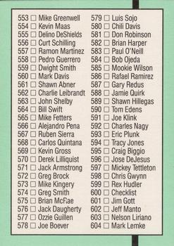 Checklist 507-604  baseball card collectible - Main Image 2