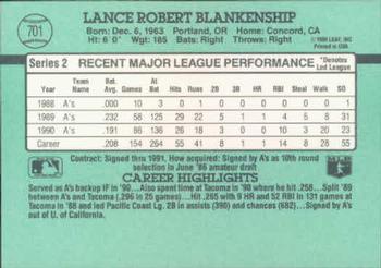 Lance Blankenship  baseball card collectible - Main Image 2