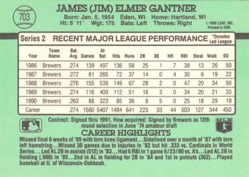 Jim Gantner  baseball card collectible - Main Image 2