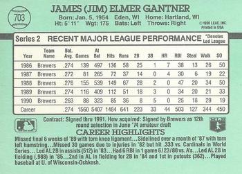 Jim Gantner  baseball card collectible - Main Image 2