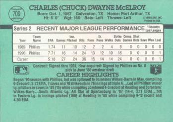 Chuck McElroy  baseball card collectible - Main Image 2