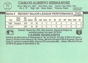 Carlos Hernandez  baseball card collectible - Main Image 2
