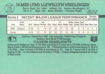 Jim Neidlinger  baseball card collectible - Main Image 2