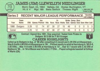 Jim Neidlinger  baseball card collectible - Main Image 2