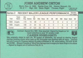 John Orton  baseball card collectible - Main Image 2