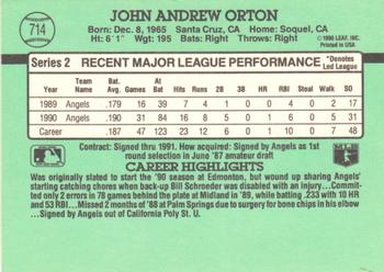 John Orton  baseball card collectible - Main Image 2