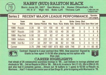 Bud Black  baseball card collectible - Main Image 2