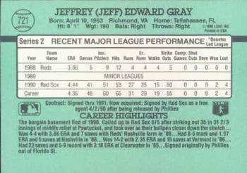 Jeff Gray  baseball card collectible - Main Image 2