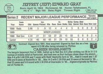 Jeff Gray  baseball card collectible - Main Image 2