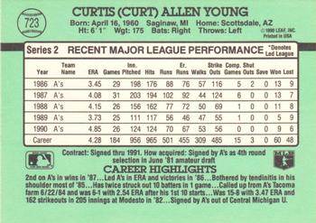 Curt Young  baseball card collectible - Main Image 2