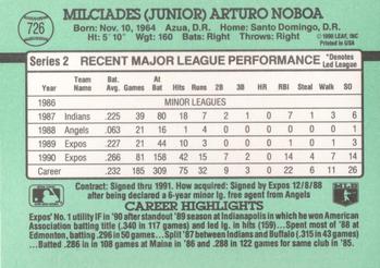 Junior Noboa  baseball card collectible - Main Image 2