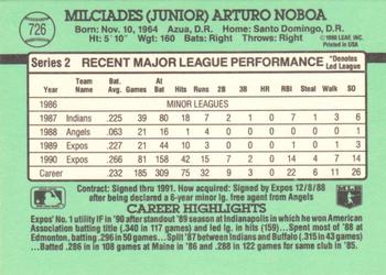 Junior Noboa  baseball card collectible - Main Image 2