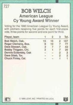 Bob Welch  baseball card collectible - Main Image 2