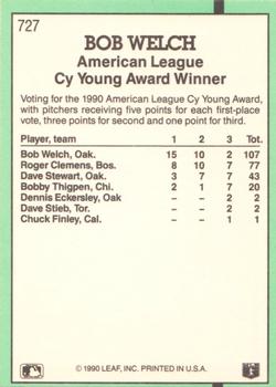 Bob Welch  baseball card collectible - Main Image 2