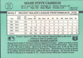 Mark Carreon  baseball card collectible - Main Image 2
