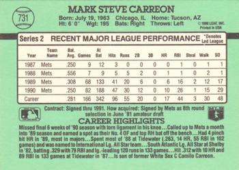 Mark Carreon  baseball card collectible - Main Image 2