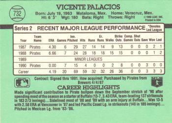 Vicente Palacios  baseball card collectible - Main Image 2