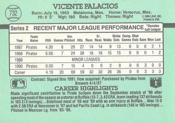 Vicente Palacios  baseball card collectible - Main Image 2