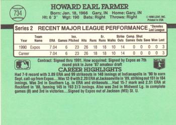 Howard Farmer  baseball card collectible - Main Image 2