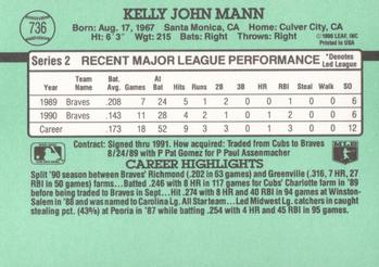 Kelly Mann  baseball card collectible - Main Image 2