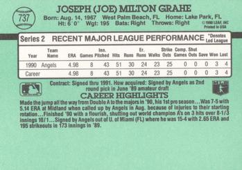 Joe Grahe  baseball card collectible - Main Image 2