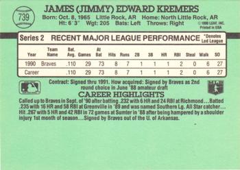 Jimmy Kremers  baseball card collectible - Main Image 2