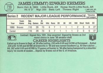 Jimmy Kremers  baseball card collectible - Main Image 2