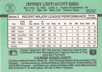 Jeff Reed  baseball card collectible - Main Image 2