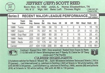 Jeff Reed  baseball card collectible - Main Image 2